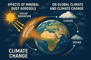 Mineral dust aerosol impacts on Global Climate and Climate Change